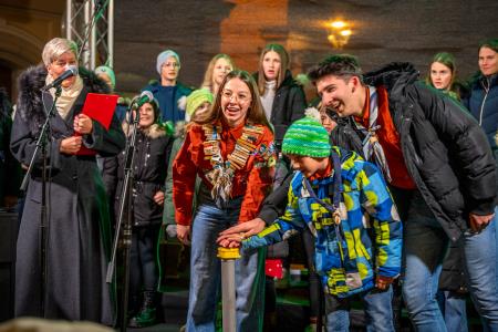 V Kamniku zasijale novoletne lučke (9)